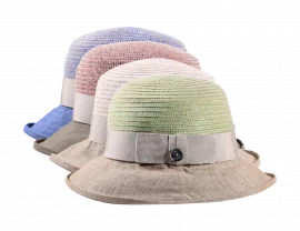 Sommer Rollhut aus Soft Leinen