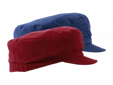 Kindermütze in Rot oder Blau