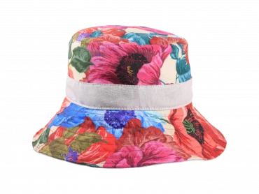 Stoffhut Hawaii Flowers