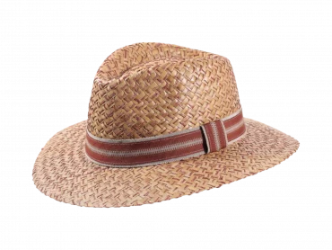 Sommer Strohhut in Nougat
