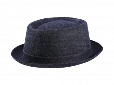 Sommerhut Porkpie Cotton Jeansblau
