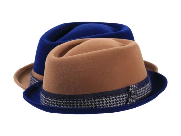 Winterhut Player in Blau/Camel oder Camel/Blau