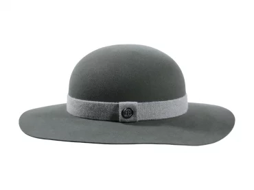 Damenhut Cloche Velours breit Grün