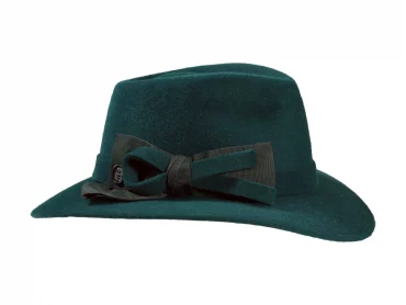 Damenhut Fedora City mit Filzgarnitur