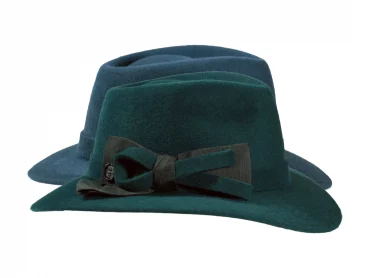 Damenhut Fedora City mit Filzgarnitur