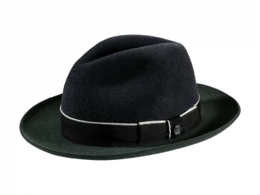 Fedora oder Bogart Haarfilzhut 2-Piece meliert