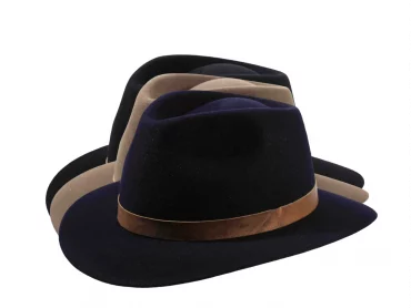 Filzhut Traveler mit Lederhutband