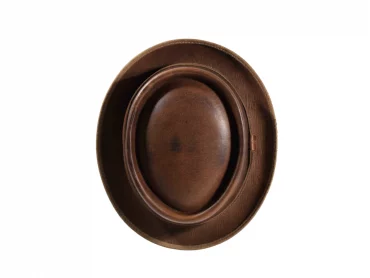 Lederhut Porkpie Hirsch-Leder