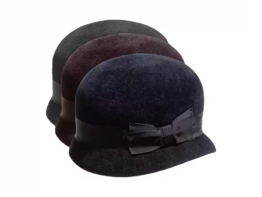 Damenhut Cloche Haarfilz Velours