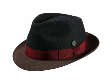 Trilby Wollstoff / Haarfilz meliert