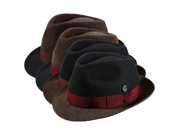 Trilby Wollstoff / Haarfilz meliert