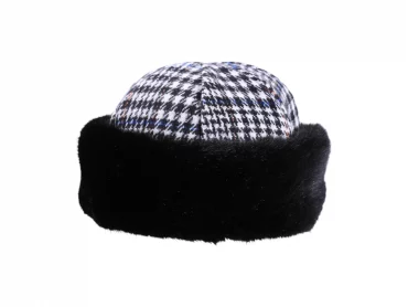 Toque mit Kunstfell