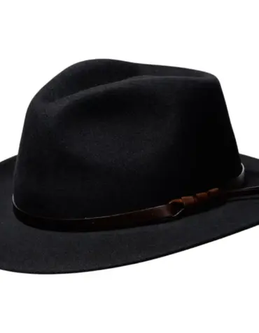 Filzhut Country Crushable aus Wollfilz mit Lederband|