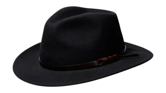 Filzhut Country Crushable aus Wollfilz mit Lederband|