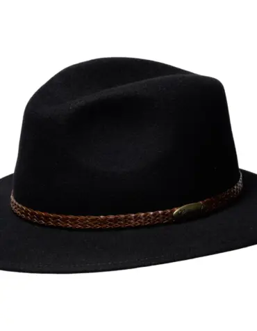 Cityhut Crushable Wollfilz mit Lederband