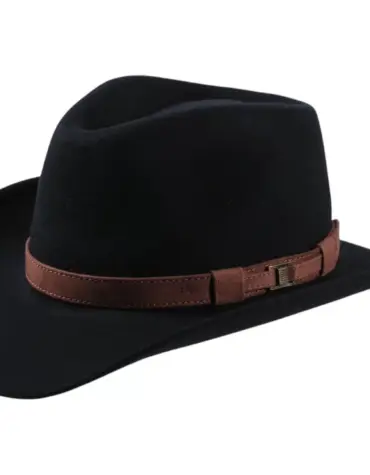 Outdoorhut Wollfilz wetterfest mit Wildlederband