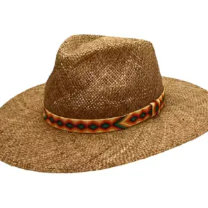 Western Seegrashut mit Sioux Zierband|||||