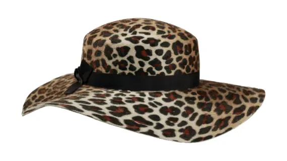 Damen-Schlapphut Animalprint