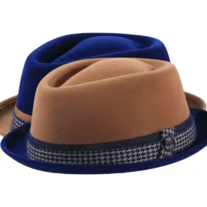 Player Diamant Shape Velours Haarfilzhut zweifarbig|Player Diamant Shape Velours Haarfilzhut zweifarbig|Player Diamant Shape Velours Haarfilzhut zweifarbig||