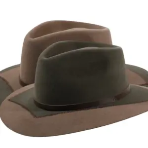 Fedora Travel Velours „Forest Atmosphere“ – zweifarbig