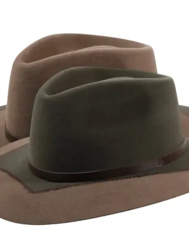 Fedora Travel Velours „Forest Atmosphere“ – zweifarbig