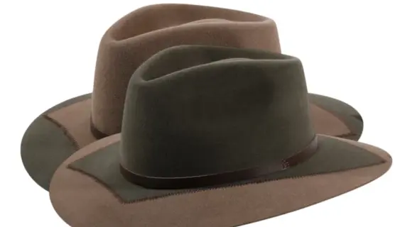 Fedora Travel Velours „Forest Atmosphere“ – zweifarbig