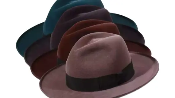 Fedora Hipster Velours in 4 Farben – modischer Haarfilz-Hut