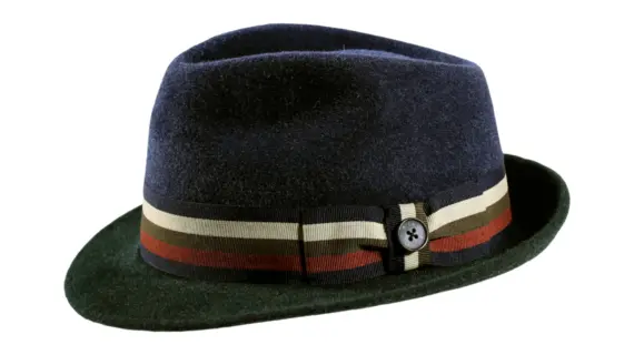 Trilby Haarfilz 2-Piece meliert nieder