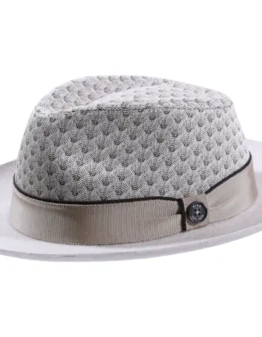 Fedora Bogart Peacock-Flair mit Klapprand