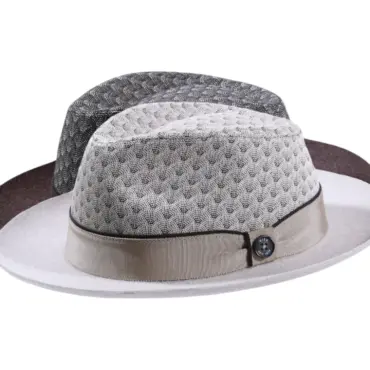 Fedora Bogart Peacock-Flair mit Klapprand