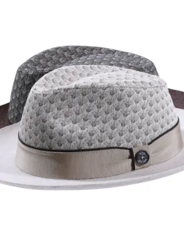 Fedora Bogart Peacock-Flair mit Klapprand