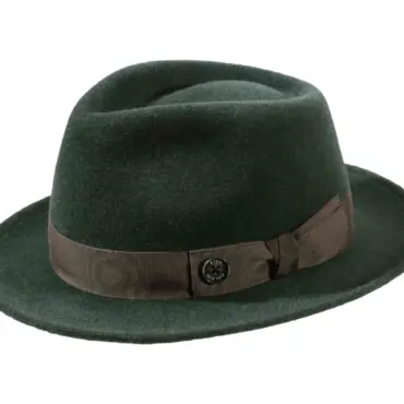 Fedora Velours meliert – handgefertigt in der Schweiz