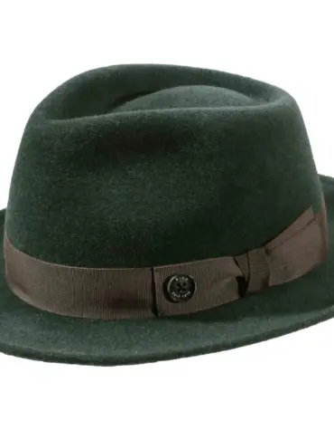 Fedora Velours meliert – handgefertigt in der Schweiz