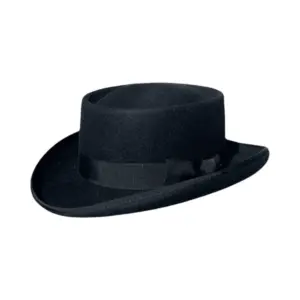 Westernhut Todeszug nach Yuma aus Haarfilz in Schwarz mit Rebsband