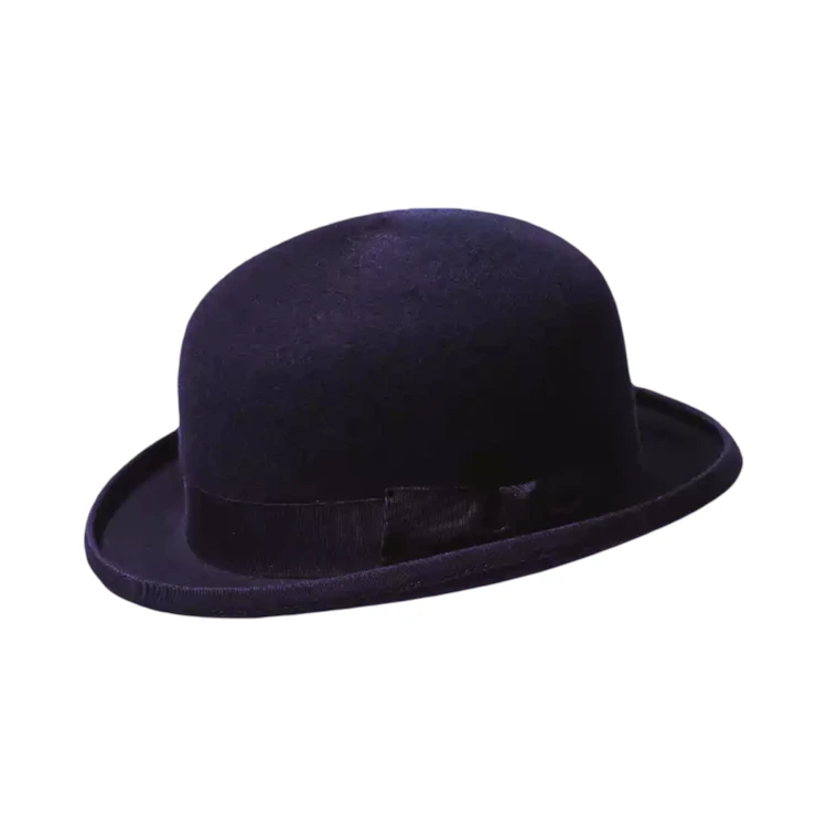 Western Derby Tombstone Haarfilzhut in Marine mit Rebsband