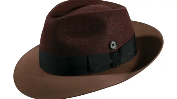 Fedora Bogart Wollstoff/Haarfilz mit Klapprand – Handarbeit|Fedora Bogart Wollstoff/Haarfilz mit Klapprand – Handarbeit