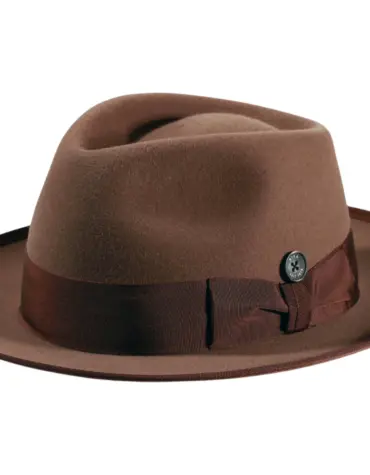 Bogart Fedora Haarfilzhut mit Klapprand – handgefertigt in der Schweiz