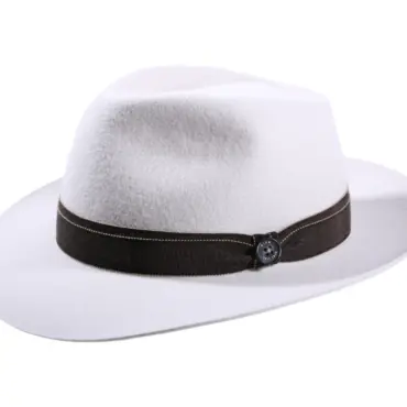 Fedora Bogart Great-Grosgrain aus Wollfilz