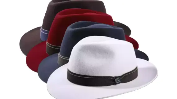 Fedora Bogart Great-Grosgrain aus Wollfilz