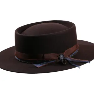 Vaquerohut Hazienda – Premium Filzhut mit Rebsband und Perlen|