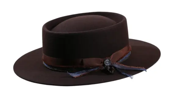 Vaquerohut Hazienda – Premium Filzhut mit Rebsband und Perlen|