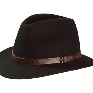 Traveler Filzhut waterproof & crushable mit Lederband