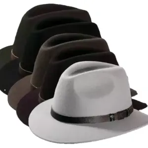 Traveler Filzhut waterproof & crushable mit Lederband