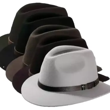 Traveler Filzhut waterproof & crushable mit Lederband