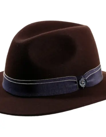 Fedora Traveler Wollfilz mit breiter Krempe