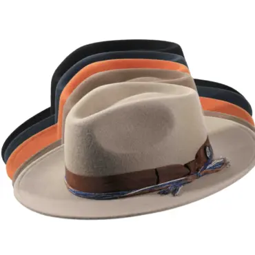 Fedora Wollfilz „Waxed Ribbon“ mit Rebsband