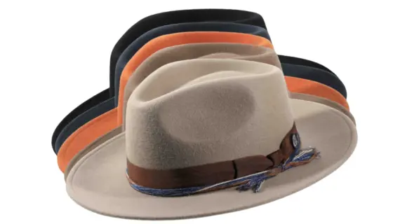 Fedora Wollfilz „Waxed Ribbon“ mit Rebsband