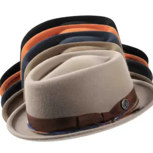 Player Diamant Shape Wollfilzhut „Waxed Ribbon“