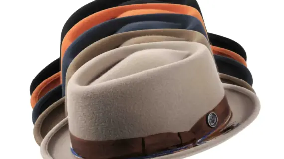 Player Diamant Shape Wollfilzhut „Waxed Ribbon“