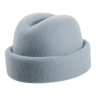 Moderner Toque Hut aus 100% Wollfilz  Schweizer Handarbeit